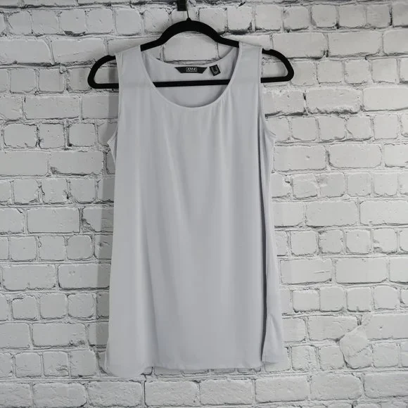 Women's Printed Chiffon Button Down Duster and Tank - Picture 4 of 5